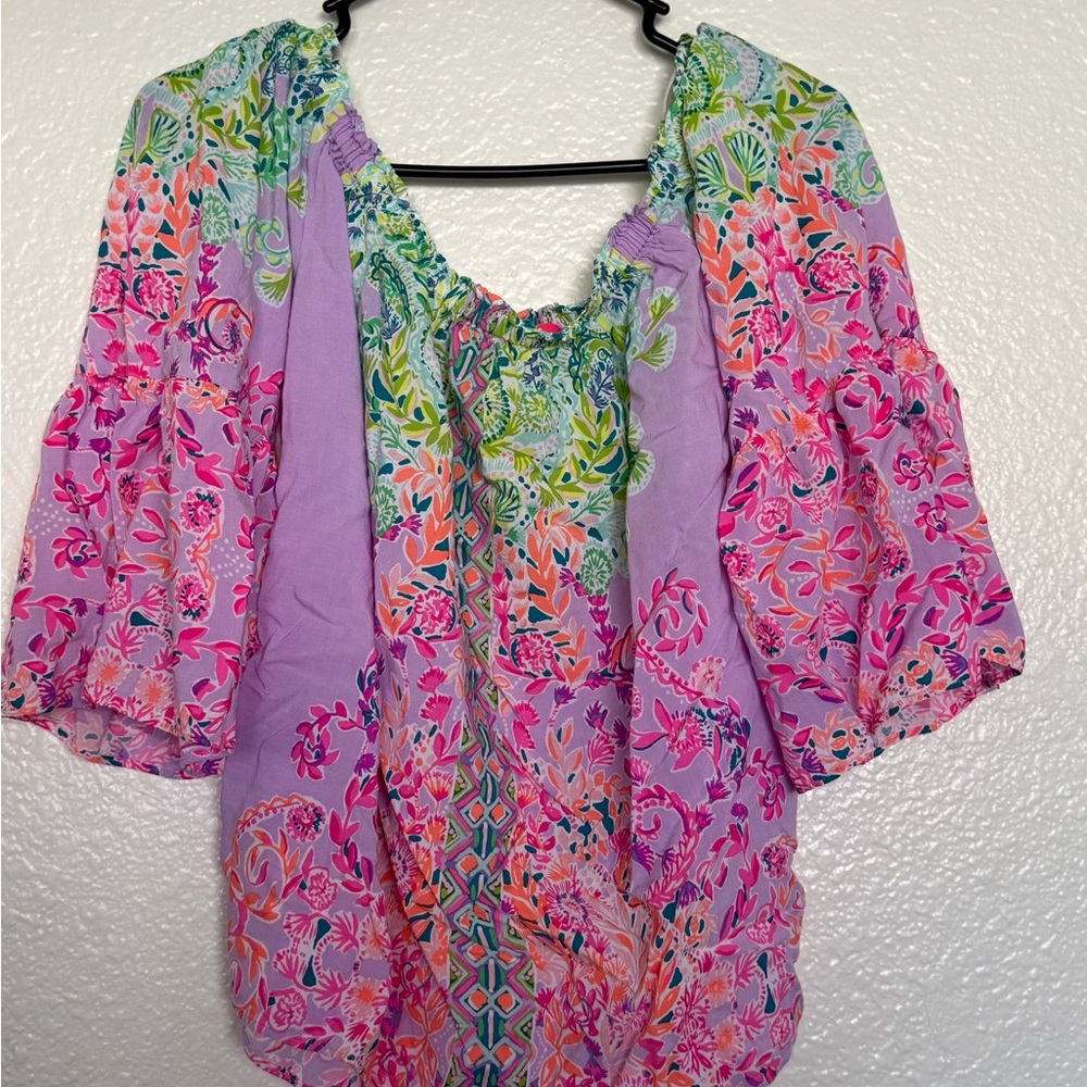 Lilly Pulitzer sunshine vibes top large